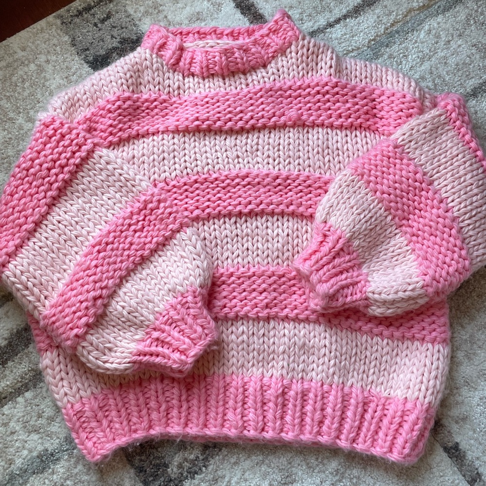 Chunky pink sweater